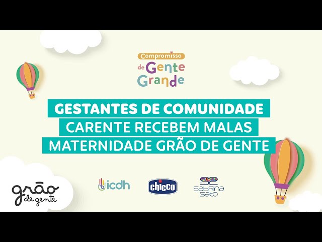 DOAMOS VÁRIAS MALAS DE MATERNIDADE EM CARAPICUÍBA- SP | COMPROMISSO DE GENTE GRANDE