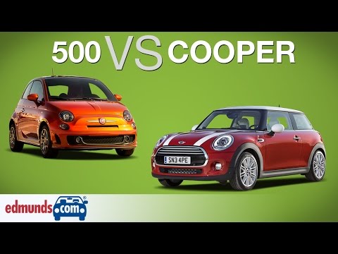 Fiat 500 vs mini снимок