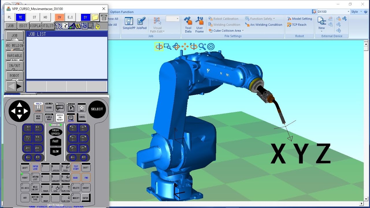 Fundamentos da Robótica Industrial - Movimentação XYZ