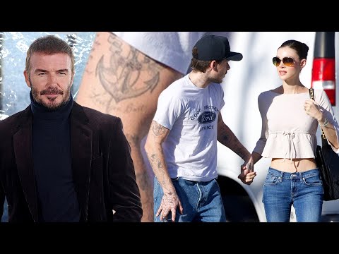 Brooklyn Beckham Covers Up Tattoo Dedicated to Dad David Amid Family Feud