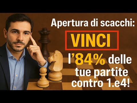 Apertura di scacchi: VINCI l'84% delle tue partite contro 1.e4!