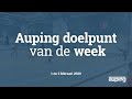 Auping Doelpunt van de Week: 1 en 2 februari 2020