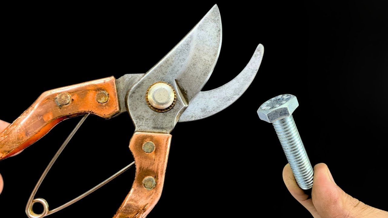 The Easiest Way to Sharpen Pruning Shears to Razor Sharpness! Few People Know