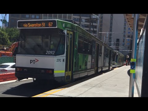 The first Day of Trams at the new ANZAC Station, F.T.@melbournetrainspotting9740 Part 1