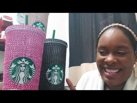 Purple Rhinestone Cold Cup