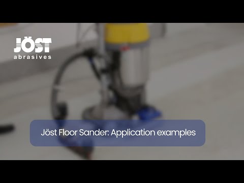JÖST abrasives: Floor Sander - Application examples