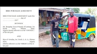Daily Balance Vs Hire Purchase Agreement in Tricycle Business (Keke Napep) in Nigeria