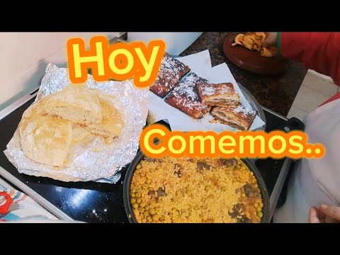 #Arroz con higaditos+pan casero+Hojaldre con chocolate@Maricarmen cocina x ti 2419 youtu.be.