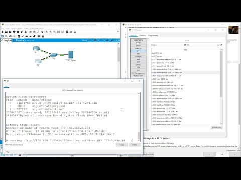 10.7.6 Packet Tracer - Use a TFTP Server to Upgrade a Cisco IOS Image