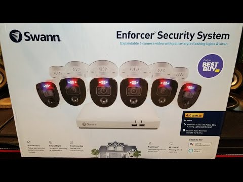 Swann 4K Enforcer Security Camera System 2TB DVR 6 Cameras 8 Channel Wired Surveillance System