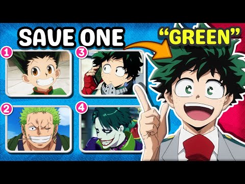 SAVE 1 MALE Anime Character For Each Hair Color! 👱‍♂️