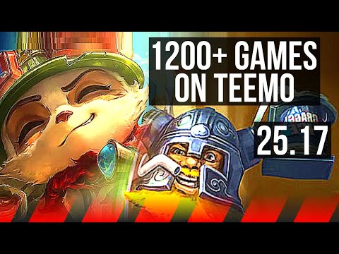 TEEMO vs OLAF (TOP) | 9/1/14, 54k DMG, 1200+ games, Legendary | BR Challenger | 25.17