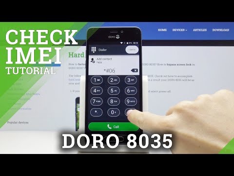 How to Check IMEI in DORO 8035 – Serial Number Access