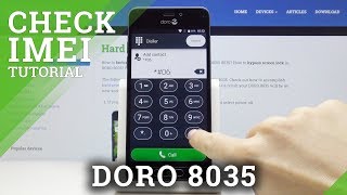 How to Check IMEI in DORO 8035 – Serial Number Access