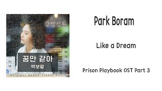 [LYRIC] Park Boram – Like a Dream (Prison Playbook OST Part 3) [Han-Rom-Eng]