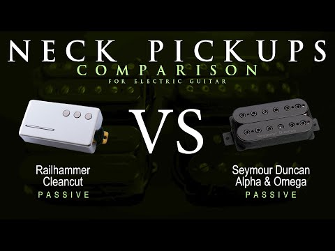 Railhammer CLEANCUT vs Seymour Duncan ALPHA & OMEGA - Neck Guitar Pickup Comparison Tone Demo