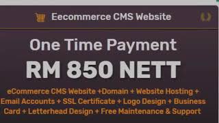 CMS website design malaysia RM 700