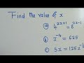 Equations involving Indices