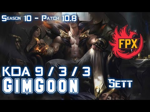 FPX GimGoon SETT vs WUKONG Top - Patch 10.8 KR Ranked