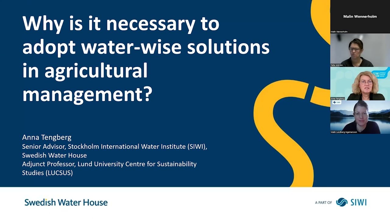 Our Common Water Resources: Strengthening climate resilience in agriculture
