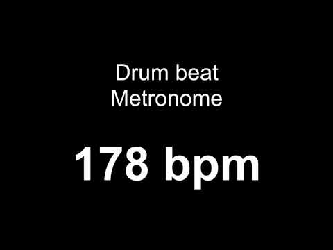 178 bpm metronome drumbeat