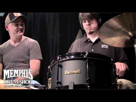 Dunnett Classic 14 x 6.5 Titanium Snare Drum - Tourbillon Model (Black on Black)