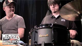Video thumbnail for Dunnett Classic 14 x 6.5 Titanium Snare Drum - Tourbillon Model (Black on Black) by Memphis Drum Shop