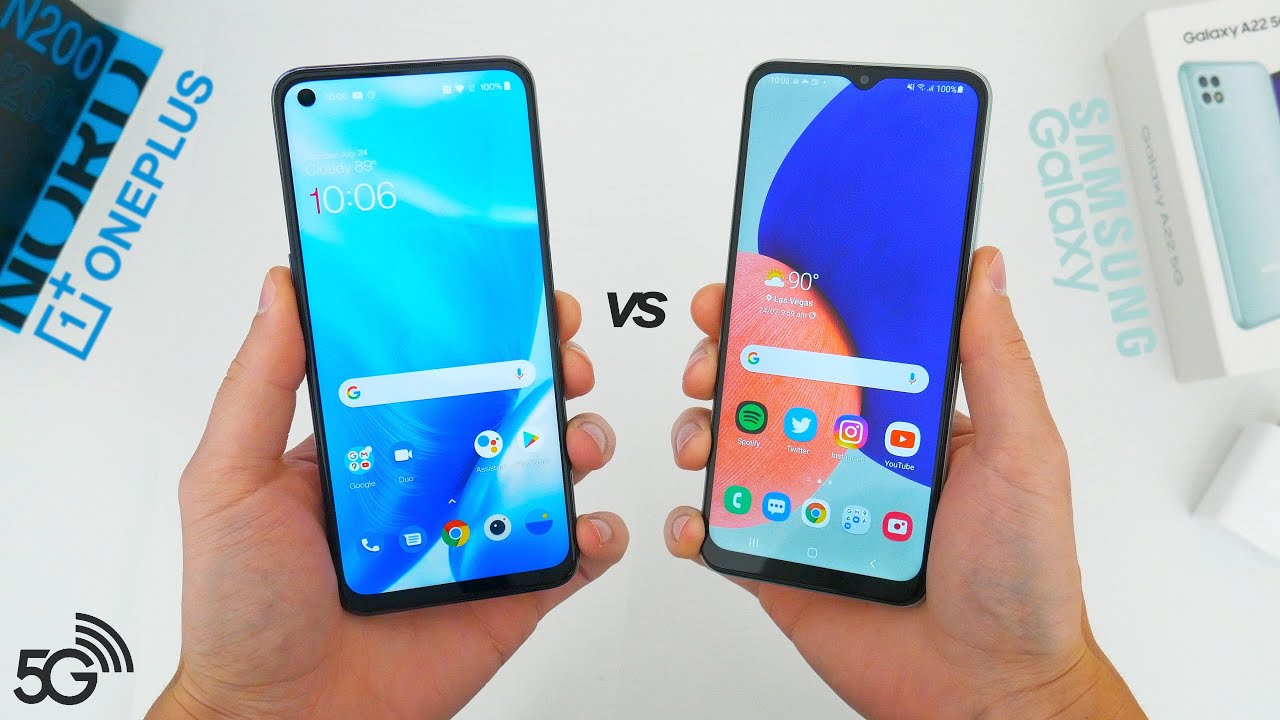 OnePlus Nord N200 5G vs. Samsung Galaxy A22 5G! Which Cheap 5G Phone Is Better?