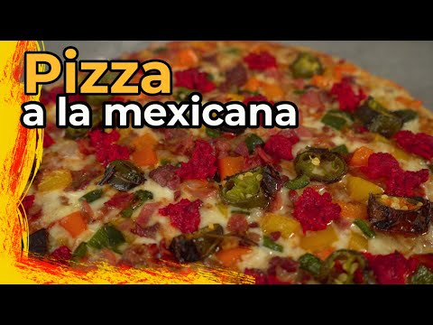 Una pizza muy a la Mexicana