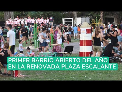 El primer Barrio Abierto del año fue en la renovada Plaza Escalante