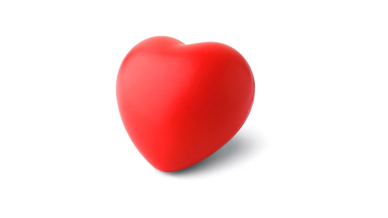 Antiestres forma corazon personalizado rojo