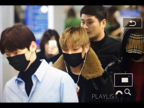 180122 Wanna One ( 워너원 ) at 입국 INC airport