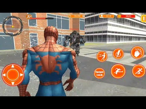 Spider Superhero Crime City Rescue Fight #2 | Spider Hero City Robot Battle - Android GamePlay