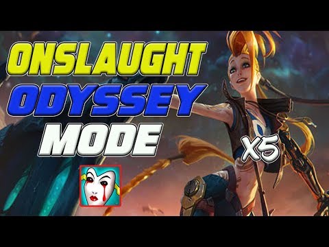 HOW TO BEAT ODYSSEY ONSLAUGHT DIFFICULTY(hardest difficulty)  AS 5 JINX - League of Legends