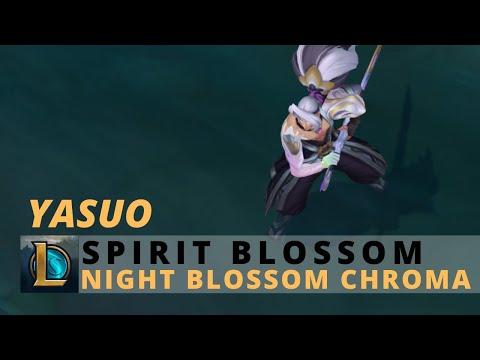 Spirit Blossom Yasuo Night Blossom Chroma   League Of Legends