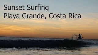 preview picture of video 'RipJack Inn-Playa Grande Costa Rica - Sunset Surfing Video HD'