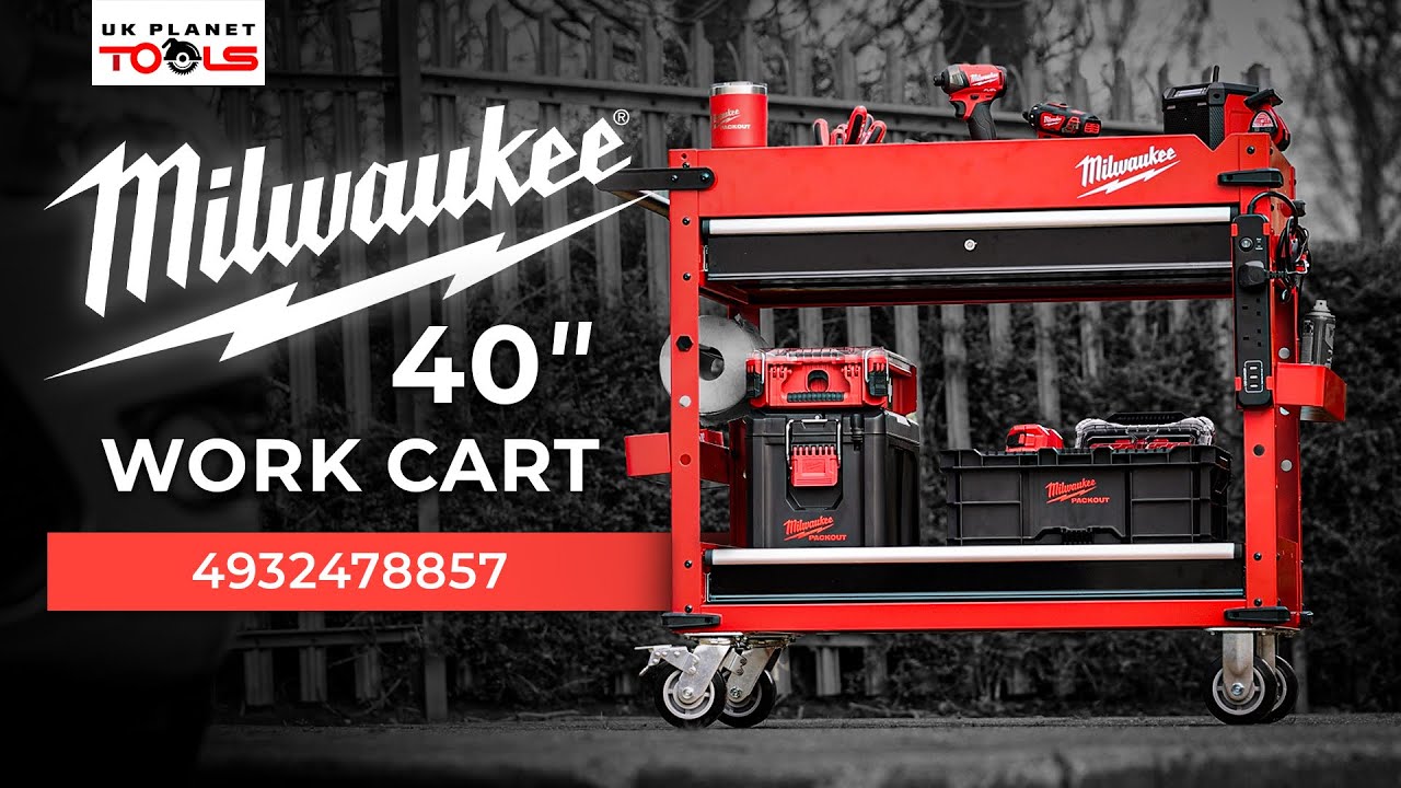 The Milwaukee 40” Steel Work Cart is the Storage Solution You Need