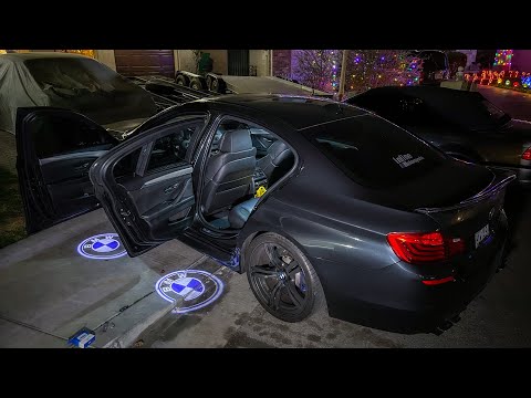 HOW TO INSTALL LED DOOR PROJECTORS ON YOUR BMW !! (EASY)