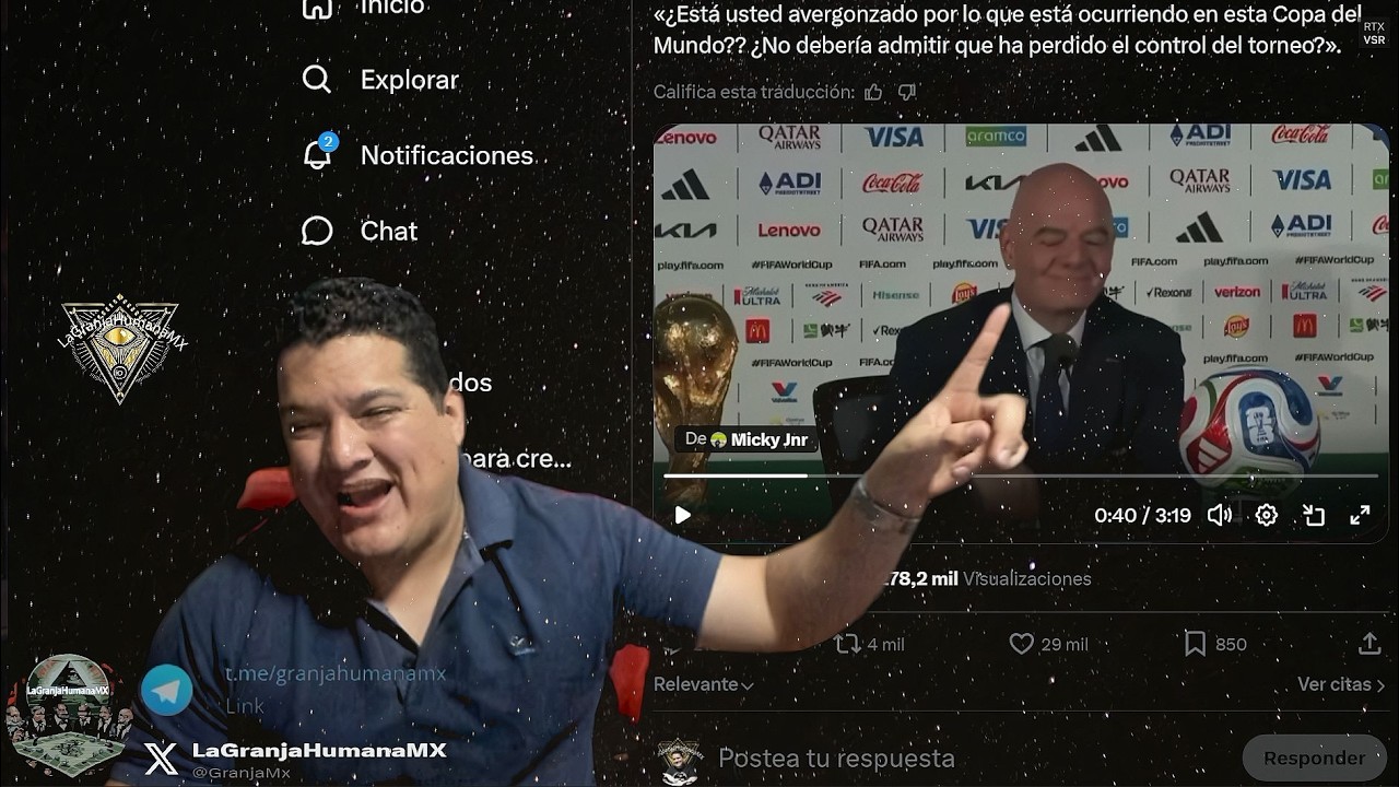 Le dicen a Presidente de la FIFA que ha perdido el control del Torneo