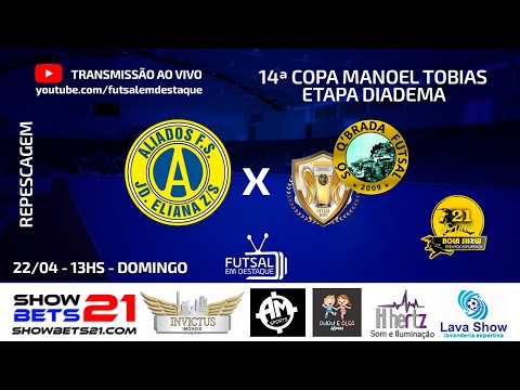 ALIADOS X SÓ QBRADA/FOI+1 - COPA MANOEL TOBIAS #futsalemdestaque