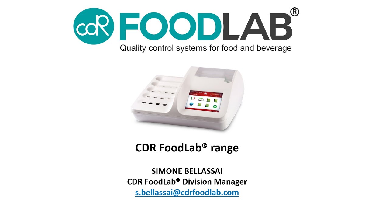 Food Industry: CDR FoodLab® analysis system for quality control in the
