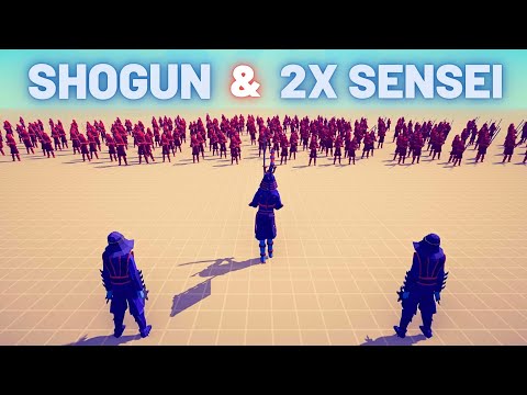 SHOGUN & 2x SENSEI vs ARMIES OF UNITS - TABS - Totally Accurate Battle Simulator