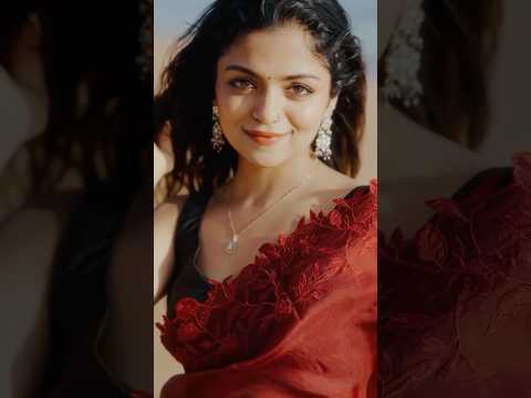 Red saree,beach vibes ,song#hansikakrishna #shortsfeed