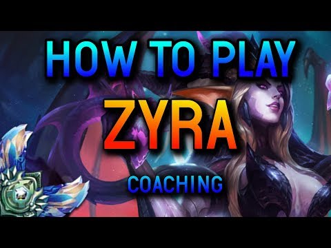 HOW TO PLAY ZYRA SUPPORT - Coaching Plat 4 - BanderaHeroUA - League of Legends