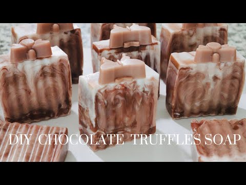 HOW TO MAKE CHOCOLATE  TRUFFLES  SOAP.