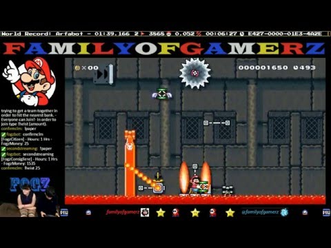 Familyofgamerz JC Beats The SMM Level Shots fired By Obskyrra For WR!!!