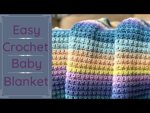 Essentials Baby Blanket | How to Crochet a Fast and Easy Blanket | Beginner Friendly