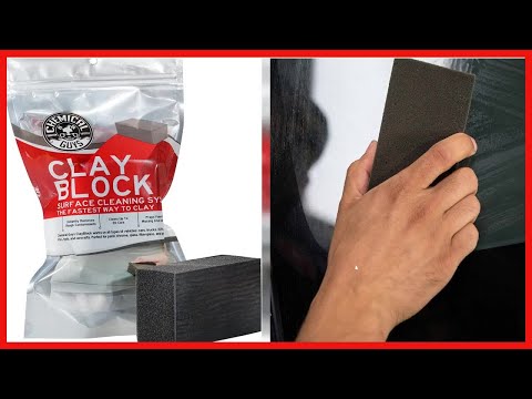 Chemical Guys CLAY_BLOCK Clay Block V2 (4.6 in. x 3.5 in. x 1.7 in.) , Black