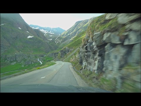 Driving the Col de l'Iseran mountain pass from the Cormet de Roselend pass in France