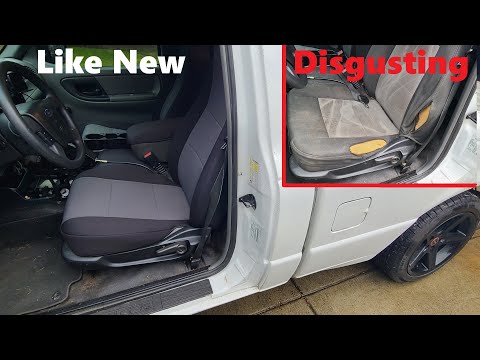 How To Full Restoration Worn Out Ford Ranger Seat With Bolster Repair CoverKing Neoprene